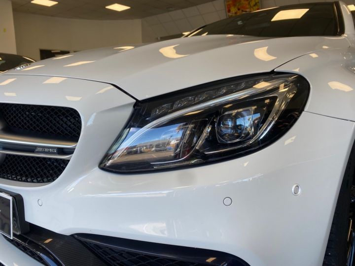 Mercedes Classe C Coupe 63 AMG S 510 CV ORIGINE FRANCE Full Carbone Céramique Toit Ouvrant 690 euros par mois  Blanc - 10