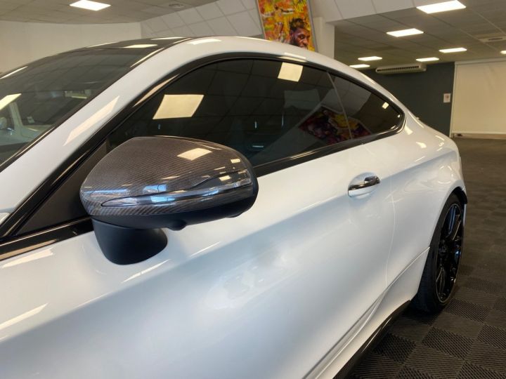 Mercedes Classe C Coupe 63 AMG S 510 CV ORIGINE FRANCE Full Carbone Céramique Toit Ouvrant 690 euros par mois  Blanc - 11