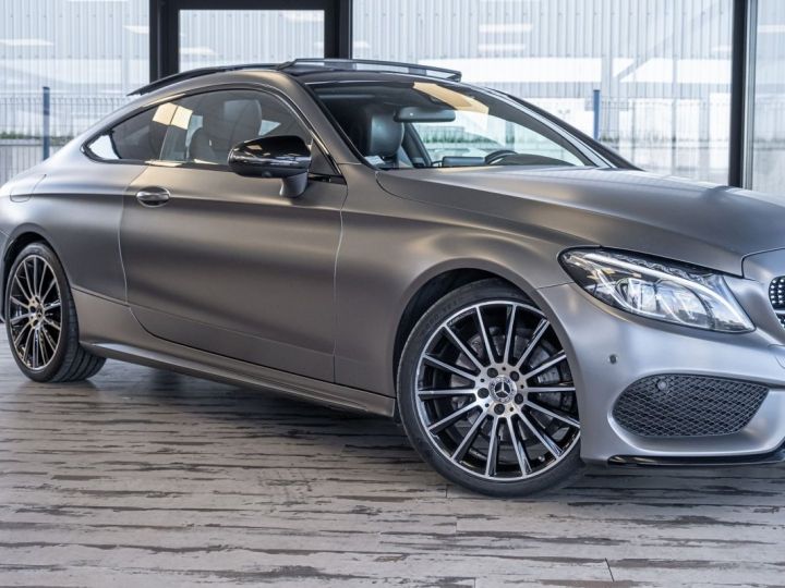 Mercedes Classe C Coupe Sport 220 D 170CH SPORTLINE 9G-TRONIC Gris F - 10