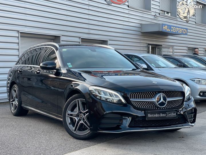 Mercedes Classe C Mercedes (2) Break 220d 194ch AMG Line 4Matic 9G-Tronic Noir - 1