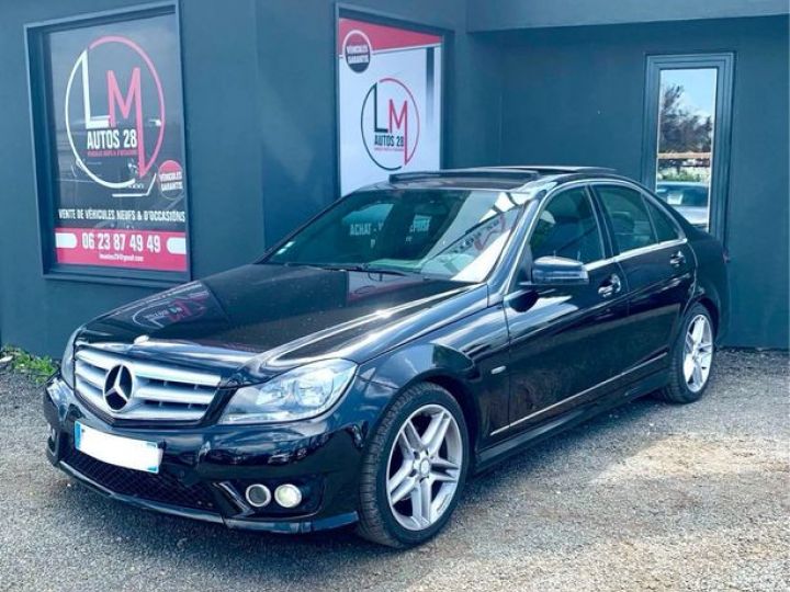 Mercedes Classe C Mercedes 220 D 170 ch SPORTLINE pack AMG 7G-tronic Noir - 1