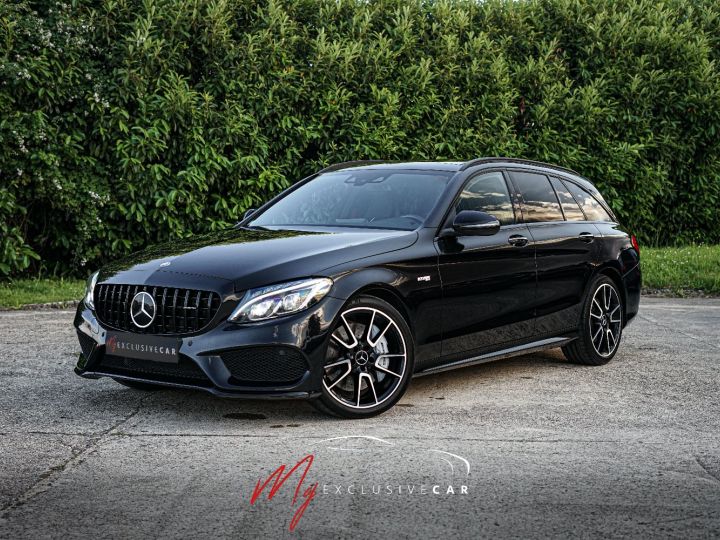 Mercedes Classe C MERCEDES CLASSE C IV SW 43 3.0 367 CH AMG 4 MATIC Performance – Pack Perf – Echappement Perf – Toit Ouvrant – Keyless Go – Tête Haute – Burmester Noir Obsidienne - 1