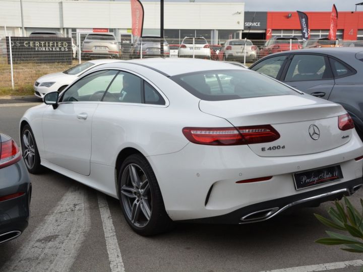 Mercedes Classe E Coupe 400d AMG Line 400 d Blanc - 7