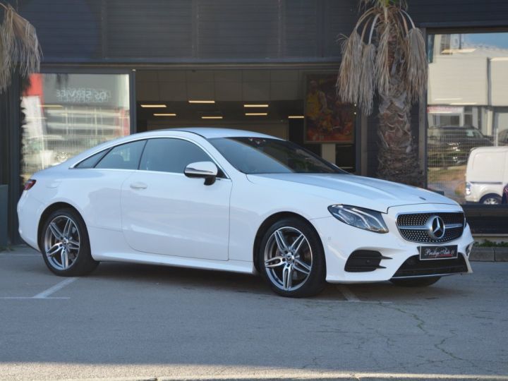 Mercedes Classe E Coupe 400d AMG Line LOA 669 EUROS PAR MOIS 400 d ORIGINE FRANCE CO2 PAYE Blanc - 2