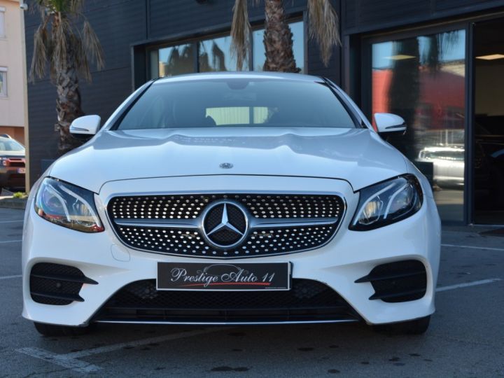 Mercedes Classe E Coupe 400d AMG Line LOA 669 EUROS PAR MOIS 400 d ORIGINE FRANCE CO2 PAYE Blanc - 4