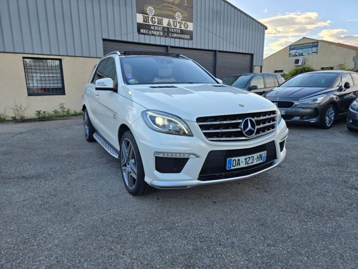 Mercedes Classe ML M/ML Mercedes benz 63 amg 5.5 v8 557 ch performance pack designo -blanc nacre- full options Blanc - 1