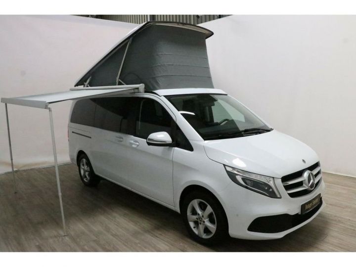 Mercedes Classe V 250d 4M 190Ch Marco Polo Cuisine EASY UP Attelage Auvent Toit Ouvrant Blanc Métallisé - 14