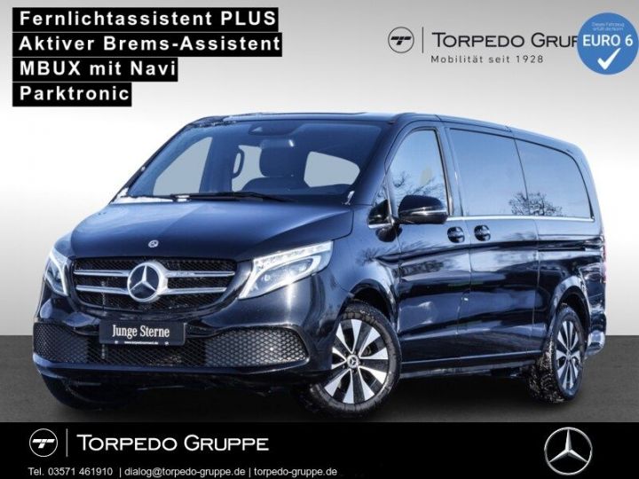 Mercedes Classe V 300 4M AVANTGARDE EXTRALONG 8P Noir Full cuir Noir Attelage 1èreM Garantie 12 mois Prémium Noire - 1