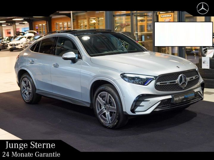 Mercedes GLC Coupé Mercedes GLC Coupé 300de 197Ch 4M AMG Line Pano Burmester Attelage Caméra 360 / 41 Argent Métallisé - 1