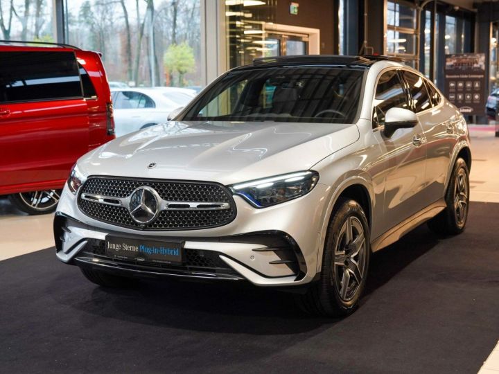 Mercedes GLC Coupé Mercedes GLC Coupé 300de 197Ch 4M AMG Line Pano Burmester Attelage Caméra 360 / 41 Argent Métallisé - 21