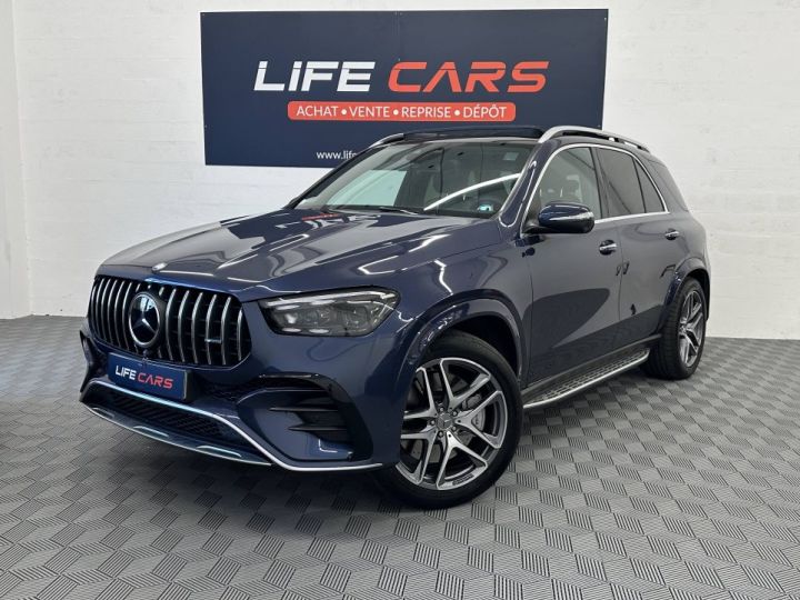 Mercedes GLE 53 AMG 435ch+22ch EQ 4Matic 2024 1ère main 7 places entretien mercedes Véhicule Français BLEU - 1