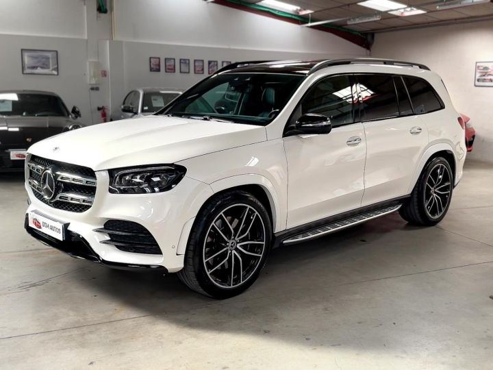 Mercedes GLS II 400 4Matic AMG LINE V6 2.9 330 Ch 2°MAIN FR Blanc Diamant Designo Brillant - 44