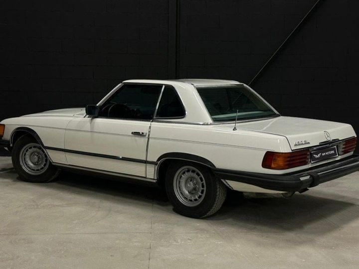 Mercedes SL Classe 450 V8 4.5 R107 - Hard Top - Capote Neuve - Origine USA - Excellent état Blanc Verni - 2