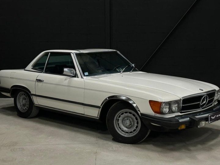 Mercedes SL Classe 450 V8 4.5 R107 - Hard Top - Capote Neuve - Origine USA - Excellent état Blanc Verni - 5