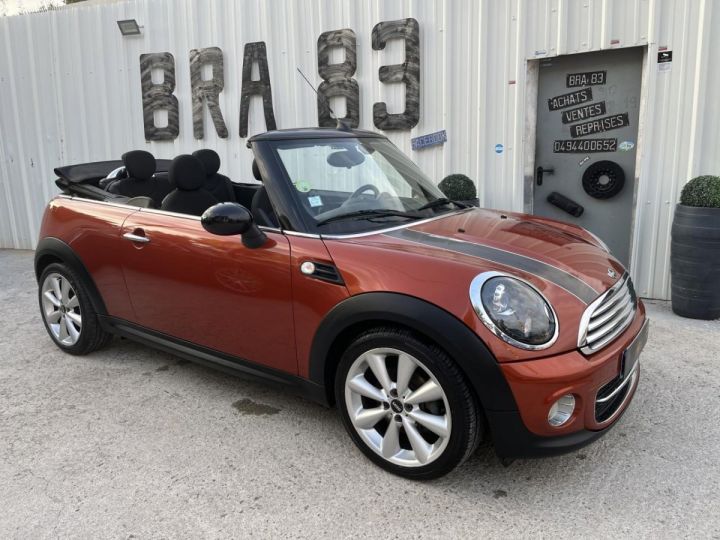 Mini Cabrio Cabriolet 1.6D FAP - 112  R57 LCI CABRIOLET Cooper D PHASE 2 ORANGE FONCE - 1