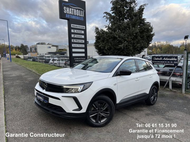 Opel Grandland X 130ch BVA8 1erMain GPS Caméra TVA20% Récupérable 19,000€ H.T. BLANC - 1