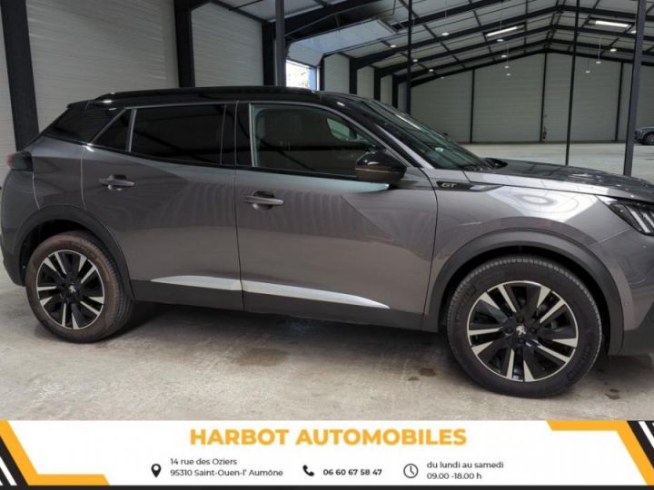 Peugeot 2008 1.2 puretech 130cv eat8 gt + toit pano + jantes 18 Gris platinium / toit noir - 1