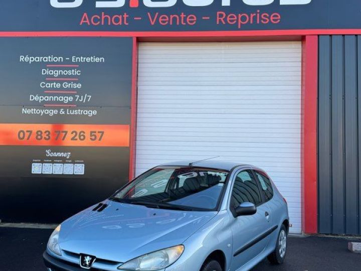 Peugeot 206 1.4 I 75cv Clim payement 4 fois boîte auto GPS car play camera de recul cuir alcantara Bleu - 1