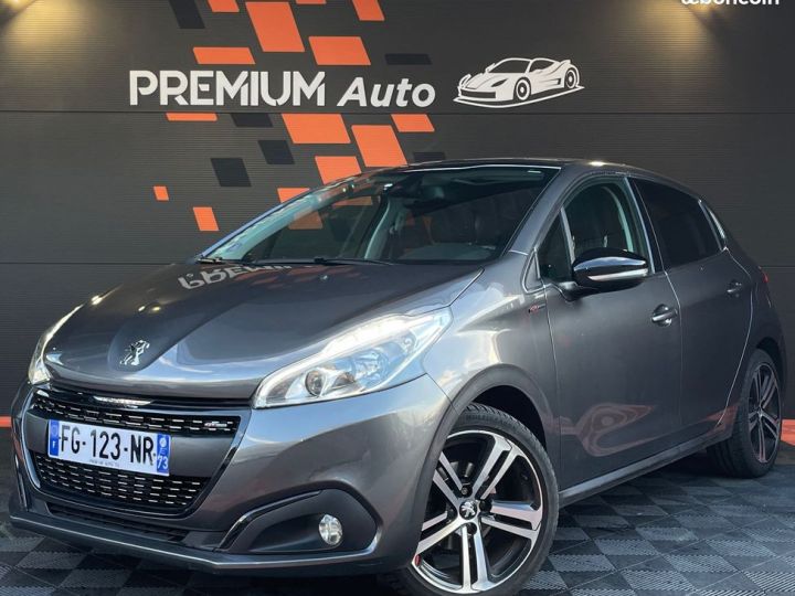 Peugeot 208 110 Cv GT Line MAT BVA6 Toit Panoramique Faible Kilométrage Etat Exeptionnel Gris - 1