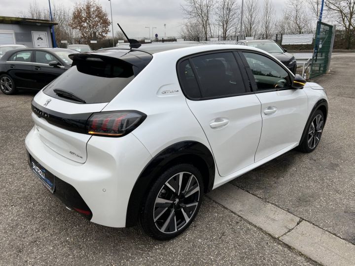 Peugeot 208 II 1.2 100ch GT Line 1erMain GPS Caméra Carplay Garantie 10 ans Prime a la conversion TVA20% Récuperable Blanc - 4