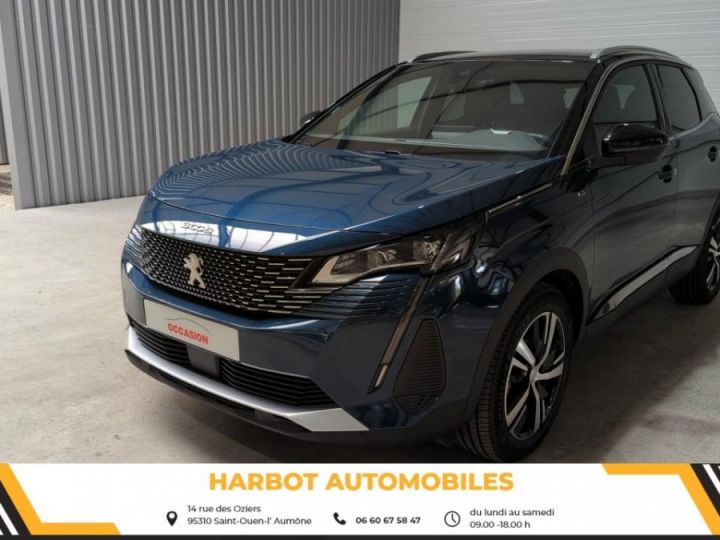 Peugeot 3008 1.2 puretech 130cv eat8 gt + sieges chauffants + hayon mains libres Bleu celebes / toit noir - 2