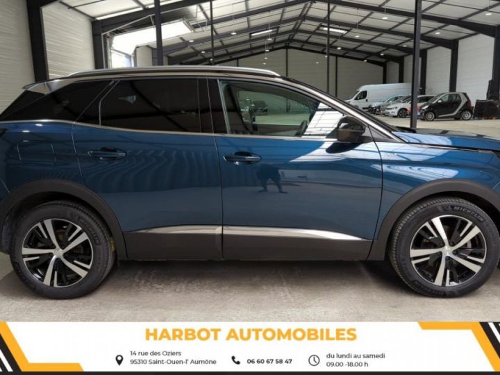 Peugeot 3008 1.2 puretech 130cv eat8 gt + sieges chauffants + hayon mains libres Bleu celebes / toit noir - 3