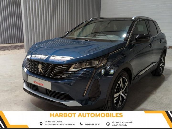 Peugeot 3008 1.2 puretech 130cv eat8 gt + sieges chauffants + hayon mains libres Bleu celebes / toit noir - 2