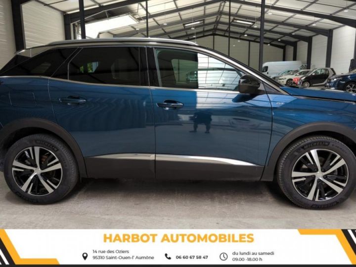 Peugeot 3008 1.2 puretech 130cv eat8 gt + sieges chauffants + hayon mains libres Bleu celebes / toit noir - 3