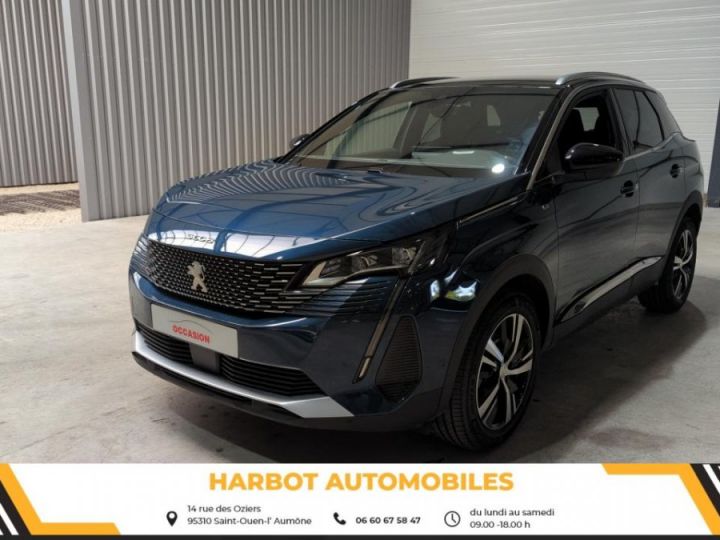 Peugeot 3008 1.2 puretech 130cv eat8 gt + sieges chauffants + hayon mains libres Bleu celebes / toit noir - 2