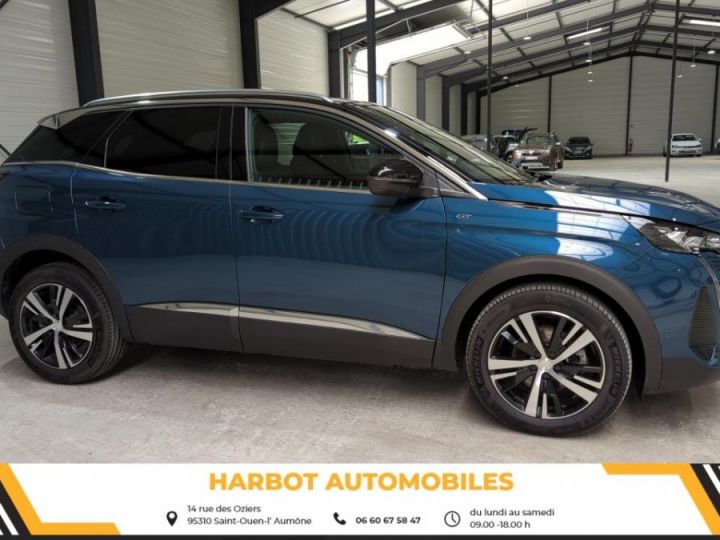 Peugeot 3008 1.2 puretech 130cv eat8 gt + sieges chauffants + hayon mains libres Bleu celebes - 1