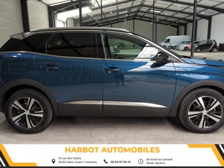 Peugeot 3008 1.2 puretech 130cv eat8 gt + sieges chauffants + hayon mains libres Bleu celebes - 3