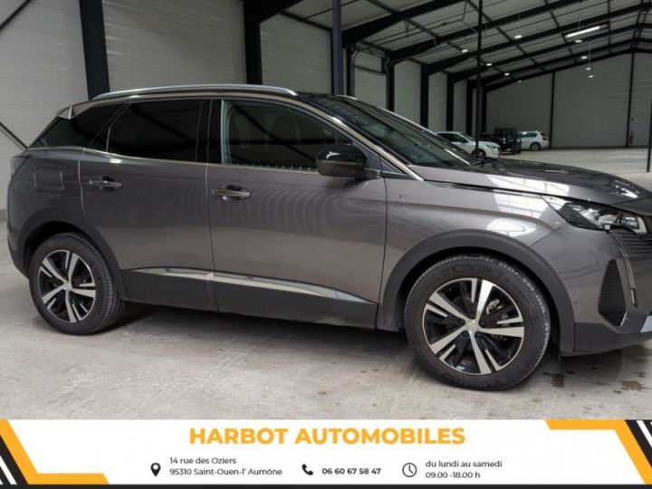 Peugeot 3008 1.2 puretech 130cv eat8 gt + sieges chauffants + hayon mains libres Gris platinium / toit noir - 1