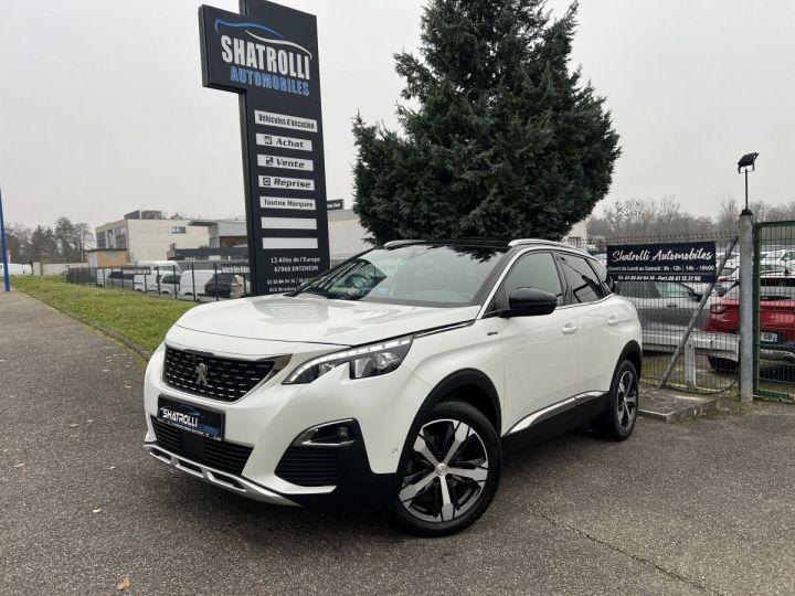 Peugeot 3008 1.5 BlueHDi 130ch EAT8 GT-Line S&S GPS Caméra Attelage Toit Pano BLANC - 1