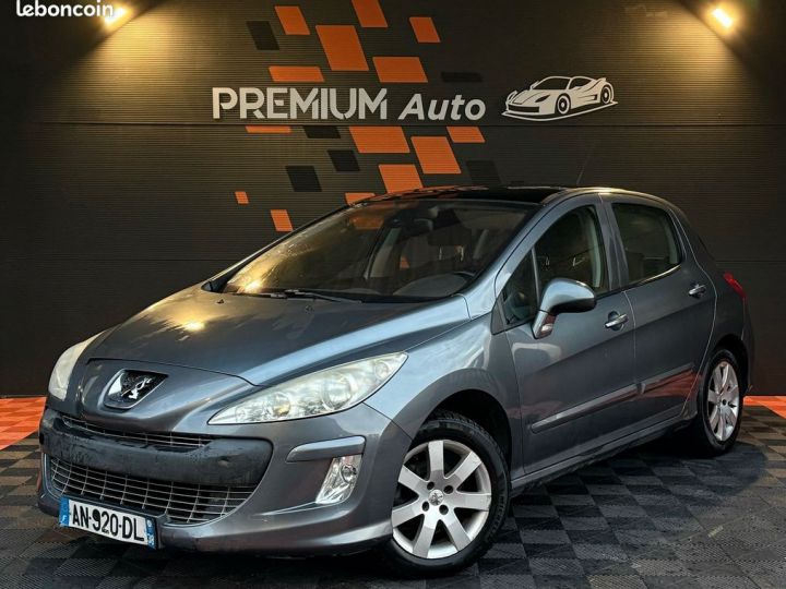 Peugeot 308 1.6 Hdi 110 Cv Premium-Toit panoramique-Climatisation automatique-Distribution neuve-Ct Ok 2026 Gris - 1