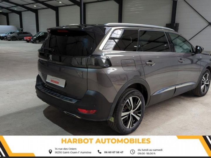 Peugeot 5008 1.2 puretech 130cv eat8 7pl gt + sieges chauffants + hayon mains libres Gris platinium / toit noir - 4