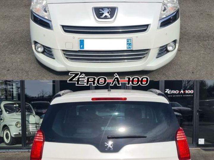 Peugeot 5008 1.6 THP 16V 156 cv 7 PLACES Boîte auto 1ERE MAIN Blanc - 2