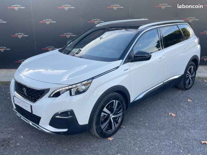 Peugeot 5008 2.0 BHDI 180ch GT Line 7places Blanc - 2