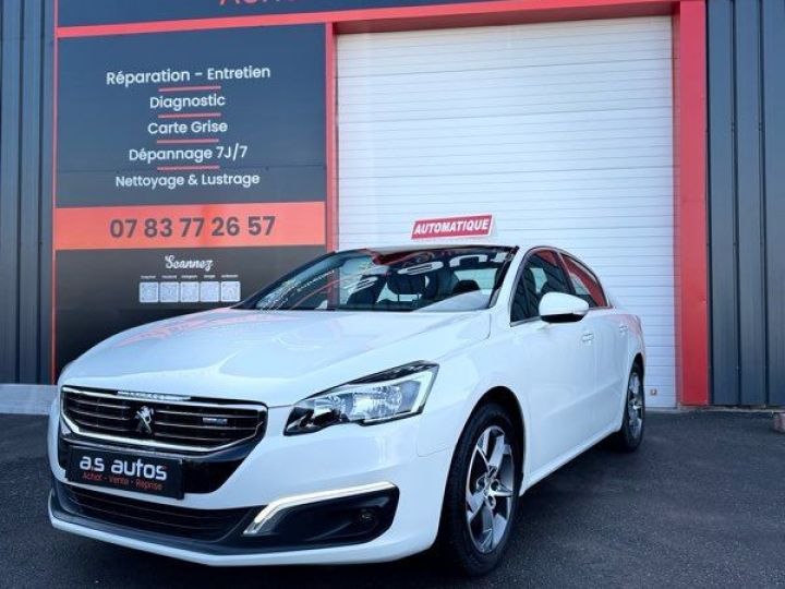 Peugeot 508 Berline phase 2 2.0 HDi 180CV blanc nacré boite auto affichage tête haute démarrage sans clés Clim garantie reprise Blanc - 1