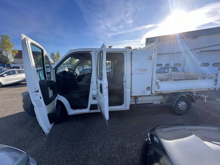 Peugeot Boxer Benne II 2.2 HDi 110ch Camion Benne 7 Places Double Cabine TVA20% 7.000€ H.T Moteur H.S. BLANC - 8