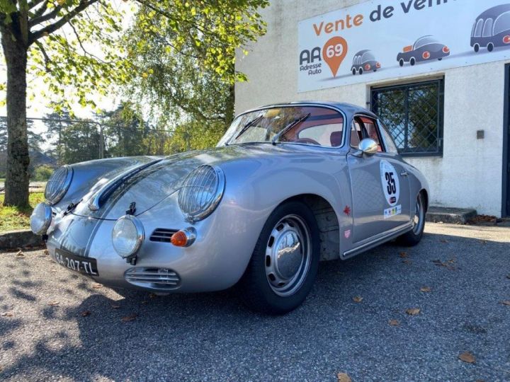 Porsche 356 C 1600 COURSIFIE Gris Clair - 3