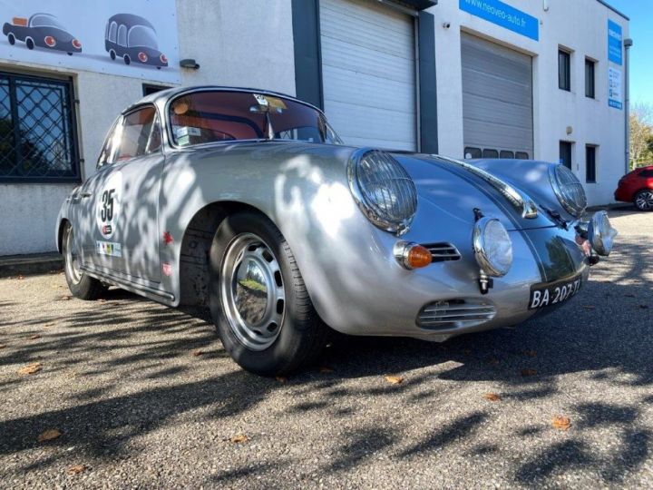 Porsche 356 C 1600 COURSIFIE Gris Clair - 11