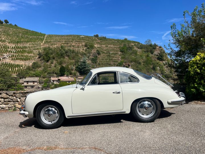 Porsche 356 Modèle BT6, Motorisation Super90 Blanc Nacré - 2