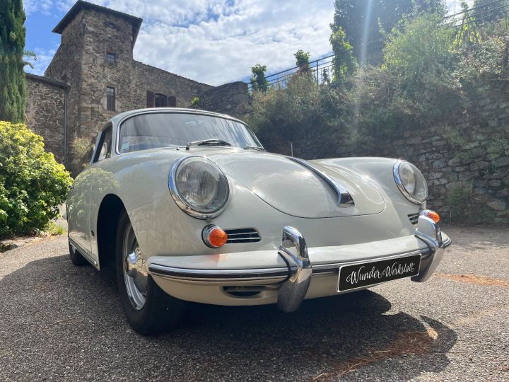 Porsche 356 Modèle BT6, Motorisation Super90 Blanc Nacré - 1