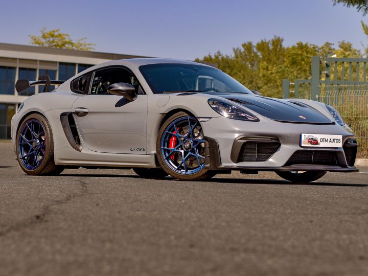 Porsche 718 Cayman GT4 RS Pack Weissach 4.0 L 500 Ch PDK 1° Main FR TVA Gris Arctique - 9