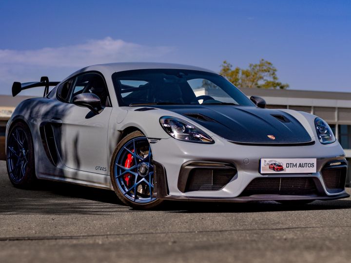 Porsche 718 Cayman GT4 RS Pack Weissach 4.0 L 500 Ch PDK 1° Main FR TVA Gris Arctique - 6