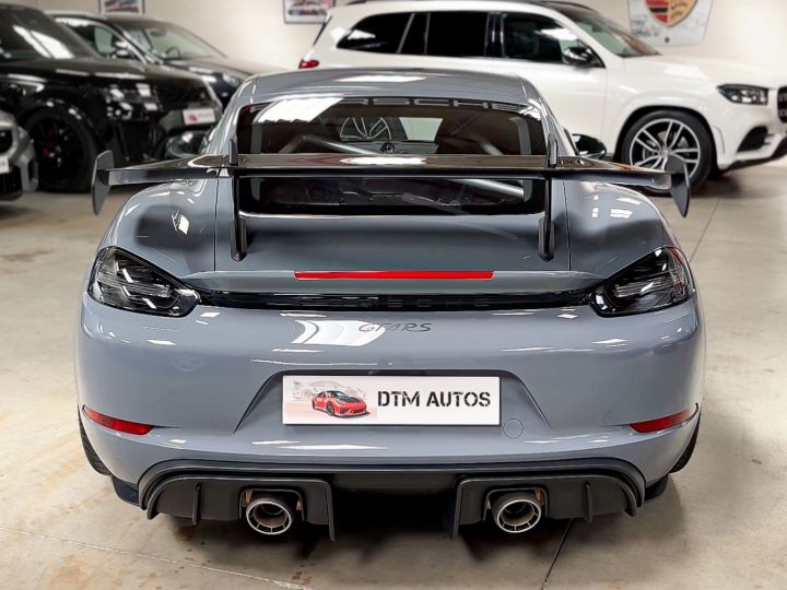 Porsche 718 Cayman GT4 RS Pack Weissach 4.0 L 500 Ch PDK 1° Main FR TVA Gris Arctique - 46