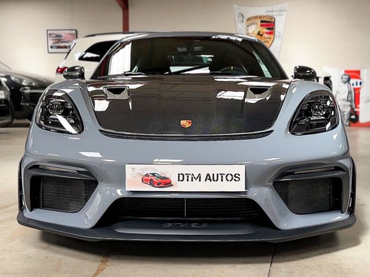 Porsche 718 Cayman GT4 RS Pack Weissach 4.0 L 500 Ch PDK 1° Main FR TVA Gris Arctique - 36