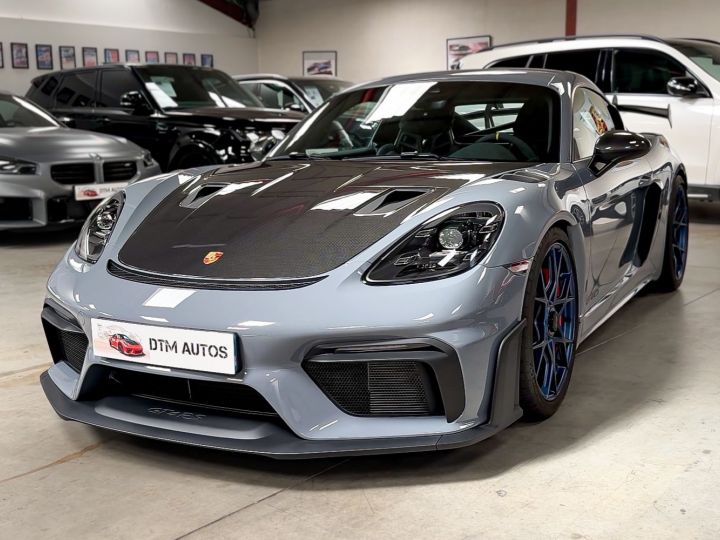 Porsche 718 Cayman GT4 RS Pack Weissach 4.0 L 500 Ch PDK 1° Main FR TVA Gris Arctique - 32