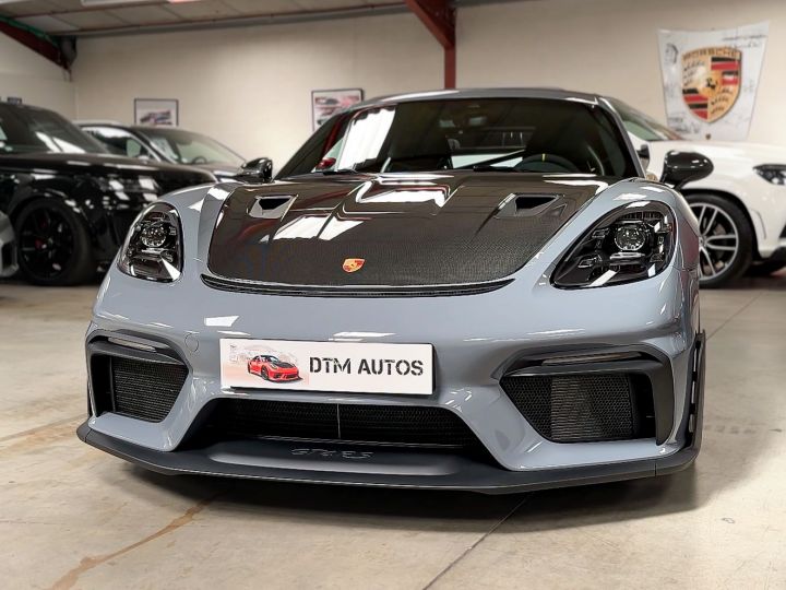 Porsche 718 Cayman GT4 RS Pack Weissach 4.0 L 500 Ch PDK 1° Main FR TVA Gris Arctique - 33