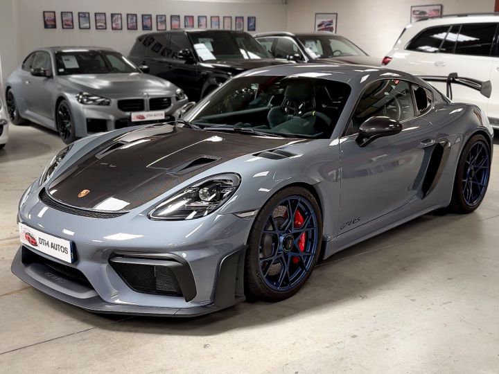 Porsche 718 Cayman GT4 RS Pack Weissach 4.0 L 500 Ch PDK 1° Main FR TVA Gris Arctique - 31